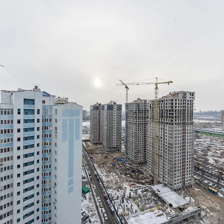 Apartment With View On 24 Floor Kyiv Exterior photo